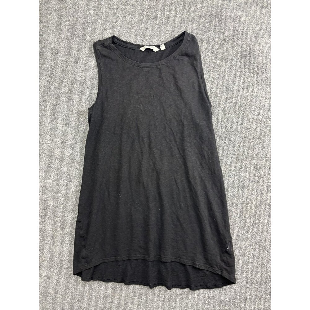 Athleta Tank Top Womens‎ Small Black Sleeveless Crew Neck High Low Lightweight